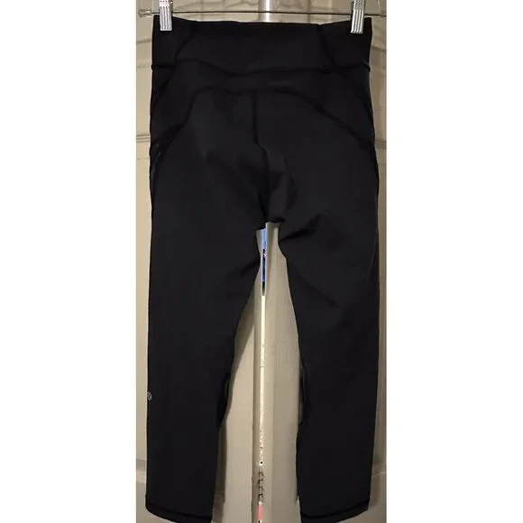 Lululemon Crop Yoga Pants Gray Size‎ 6 - Picture 5 of 6